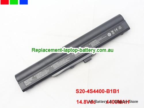 HASEE 4S4400 Battery 4400mAh 14.8V Black Li-ion