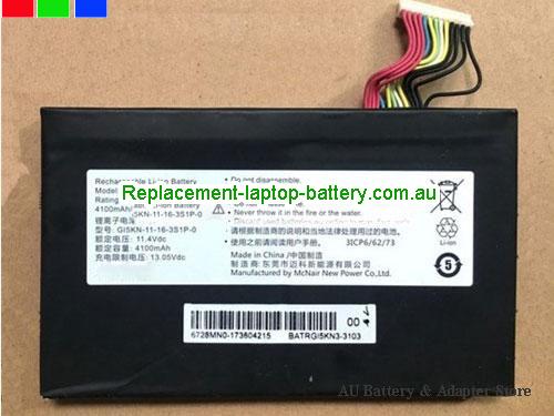 HASEE Z7M-i78172 D1 Battery 4100mAh, 46.74Wh 11.4V Black Li-ion
