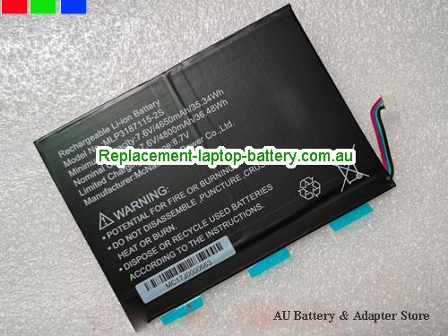 Australia MLP3187115-2S Battery for MCNair Li-Polymer Echargeable 7.6V AU MLP3187115-2S Battery for MCNair Li-Polymer Echargeable 7.6V