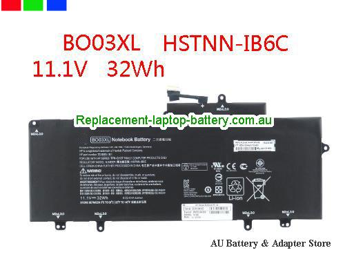 HP Stream 14-z052sa Battery 37Wh 11.4V Black Li-ion