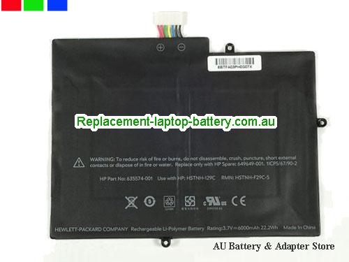 HP HSTNN-S29C-S Battery 6000mAh 3.7V Black Li-ion