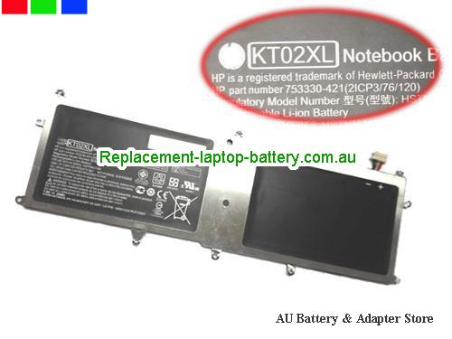 HP KT02XLL series Battery 25Wh 7.5V Black Li-ion