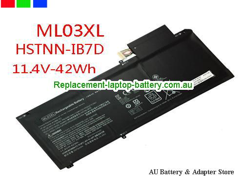 HP SPECTRE XE 1-A002TU Battery 3570mAh, 42Wh  11.4V Black Li-ion