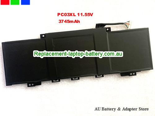 HP PAVILION X360 14-DH0006TX Battery 3745mAh, 43.3Wh 11.55V Black Li-Polymer