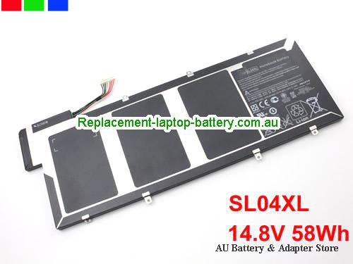 HP Envy Spectre 14-3100ew Battery 58Wh 14.8V Black Li-ion