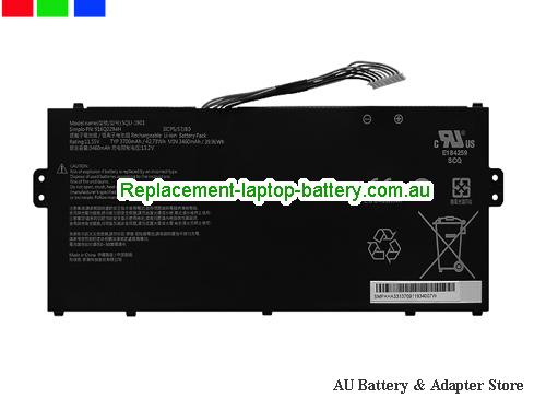 HAIER 3ICP5/57/80 Battery 3700mAh, 42.73Wh 11.55V Black Li-Polymer