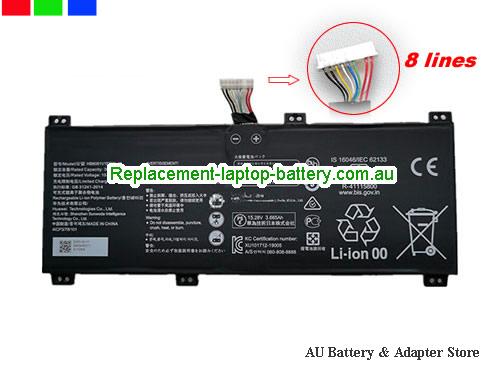 HUAWEI MateBook D 16 Battery 3665mAh, 56Wh 15.28V Black Li-Polymer