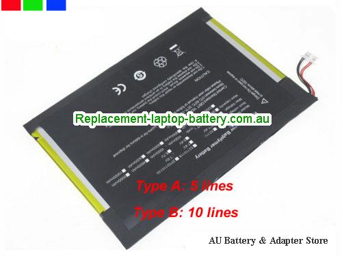 JUMPER EZPad 6 Plus Battery 3500mAh, 26.6Wh  7.6V Black Li-Polymer