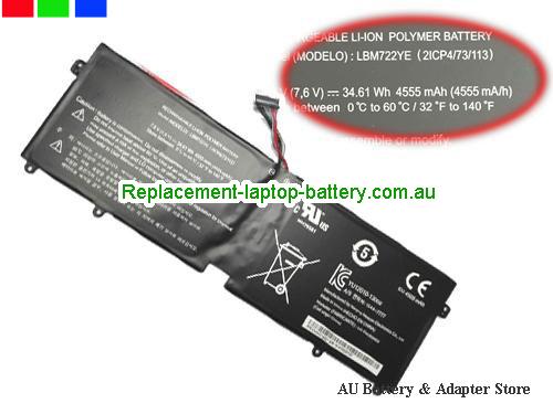 LG GRAM 14Z960-G.AH51A2 Battery 4555mAh, 34.61Wh 7.6V Black Li-ion