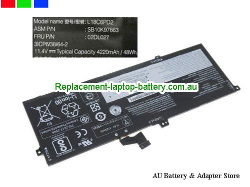 LENOVO L18C6PD2 Battery 4220mAh, 48Wh 11.4V Black Li-Polymer
