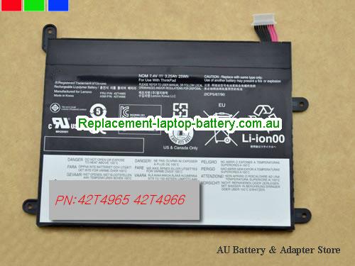 LENOV THINKPAD Tablet 1 Battery 25Wh, 3.25Ah 7.4V Black Li-Polymer