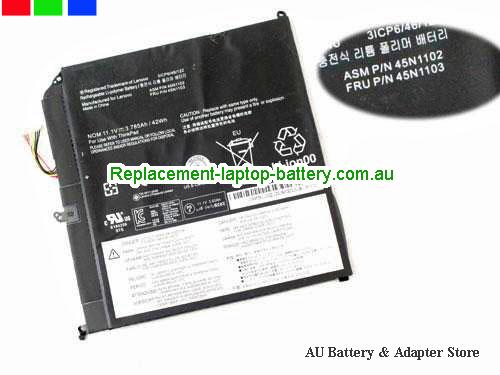 LENOVO Thinkpad Helix (Type 3xxx) Battery 42Wh, 3.79Ah 11.1V Black Li-Polymer