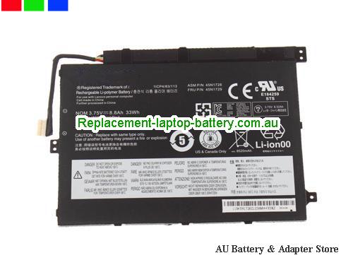 LENOVO Thinkpad 10 2014 Battery 33Wh, 8.8Ah 3.75V Black Li-ion