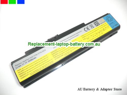 LENOVO IdeaPad Y510 7758 Battery 5200mAh 11.1V Black Li-ion