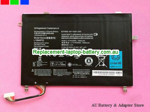 LENOVO L10M4P22 Battery 7680mAh, 28Wh  3.7V Black Li-Polymer