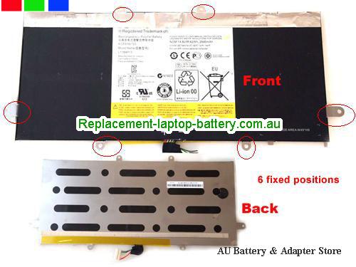 LENOVO IdeaPad Yoga 11S Model 20246 Battery 2840mAh, 42Wh 14.8V Black Li-Polymer