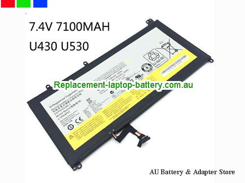 LENOVO IdeaPad U 300 Battery 7100mAh, 52Wh 7.4V Black Li-Polymer