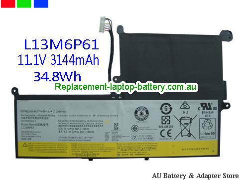 LENOVO 3ICP4/58/62-2 Battery 3140mAh, 34.8Wh 11.1V Black Li-ion