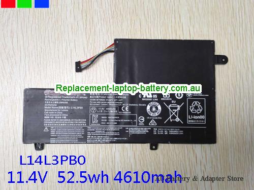 LENOVO L14L3PB0 Battery 4610mAh, 52.5Wh 11.4V Black Lithium-ion