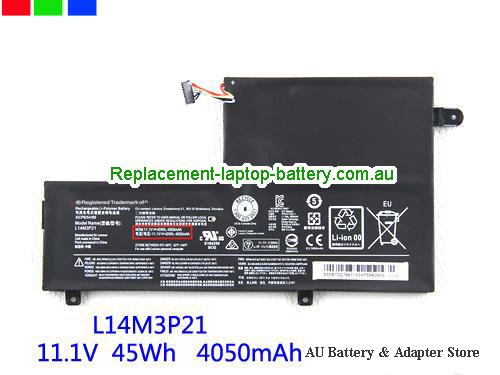 LENOVO IdeaPad Flex 3 14 14.0 Battery 4050mAh, 45Wh 11.1V Black Li-ion