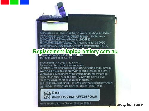 LENOVO PB2-650Y Battery 4050mAh, 15.4Wh 3.82V Black Li-Polymer