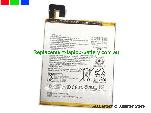 LENOVO TAB4 8 PLUS Battery 4850mAh, 18.7Wh 3.85V Sliver Li-Polymer