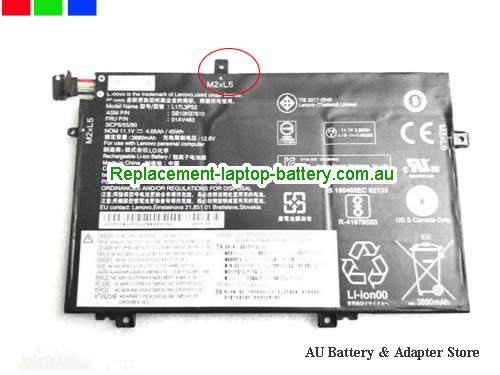 LENOVO ThinkPad L590 Battery 4050mAh, 45Wh  11.1V Black Li-ion