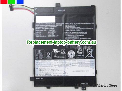 LENOVO Tablet 10-20L3000KGE Battery 4940mAh, 38Wh 7.68V Black Li-Polymer