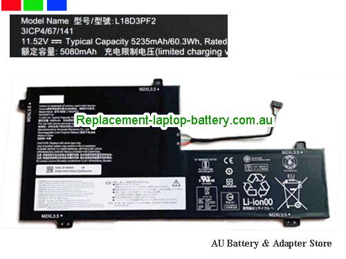 LENOVO 5B10T83740 Battery 5235mAh, 60.3Wh 11.52V Black Li-Polymer