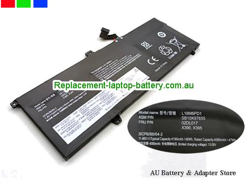 LENOVO TP00106B Battery 4190mAh, 48Wh 11.46V Black Li-Polymer