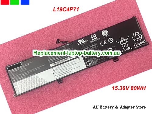 LENOVO ThinkPad P1 Gen 3-20TH001XML Battery 5235mAh, 80Wh 15.36V Black Li-Polymer