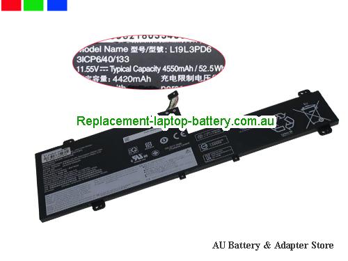 LENOVO Flex 5-14ARE05 Battery 4550mAh, 52.5Wh 11.55V Black Li-Polymer