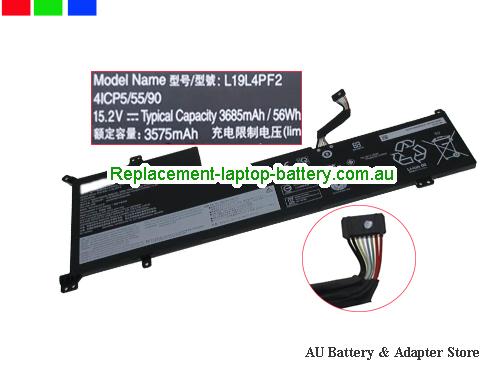 LENOVO IdeaPad 3 17IML05 81WC004MRK Battery 3685mAh, 56Wh 15.2V Black Li-Polymer