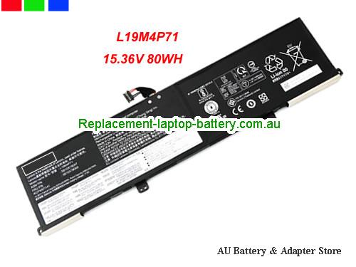 LENOVO ThinkPad P1 Gen 3-20TH001FMS Battery 5235mAh, 80Wh  15.36V Black Li-Polymer