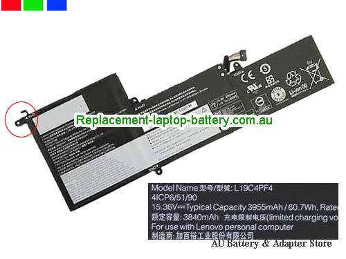 LENOVO Yoga Slim 7 14ITL05 82A3002CKR Battery 3960mAh, 60.7Wh 15.6V Black Li-Polymer