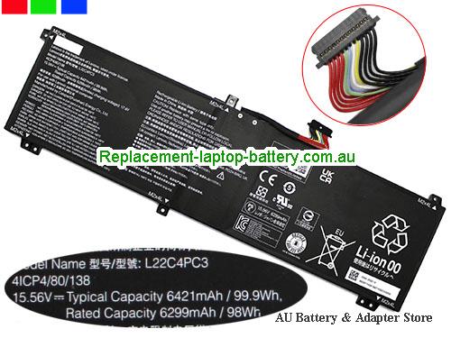 LENOVO Legion Slim 7 16IRH8 82Y30032KR Battery 6421mAh, 99.9Wh 15.56V Black Li-Polymer