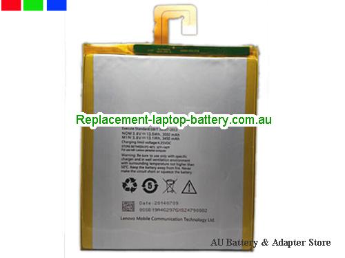 LENOVO TAB 2A7-20F Battery 3550mAh, 13.5Wh 3.8V Silver Li-ion