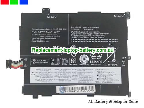 LENOVO 20FDCTO1WW Battery 4200mAh, 32Wh 7.6V Black Li-ion