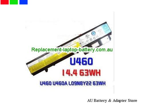 LENOVO IdeaPad U460 Battery 63Wh 14.4V Li-ion