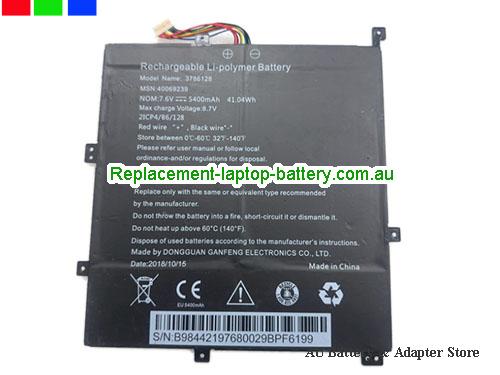 MEDION Akoya 30026776 Battery 5400mAh, 41.04Wh 7.6V Black Li-Polymer
