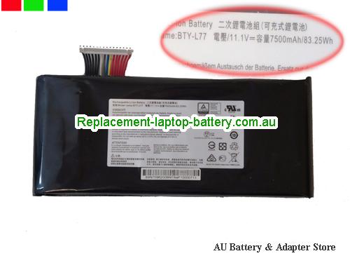 MSI GT726QD DOMINATOR G Battery 7500mAh, 83.25Wh 11.1V Black Li-ion