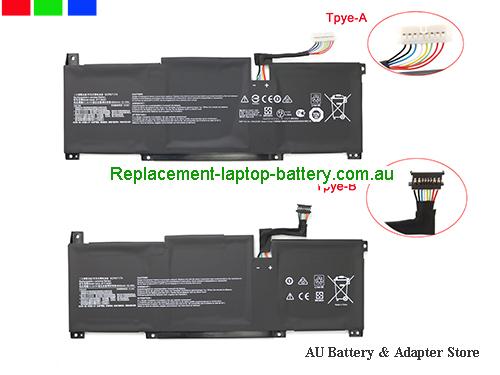 MSI Modern 15 A10RAS-206IT Battery 4600mAh, 52.4Wh 11.4V Black Li-Polymer