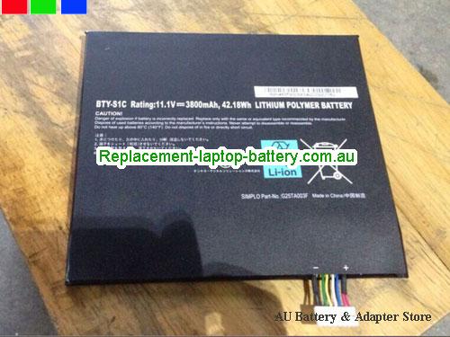 MSI BTY-S1C Battery 3800mAh, 42.18Wh 11.1V Black Li-Polymer