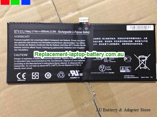 MSI W20 3M-013US Battery 9000mAh, 33.3Wh 3.7V Black Li-Polymer