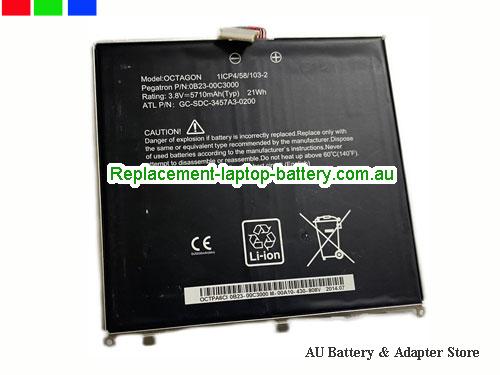 AU Rechargeable Other OCTAGON Battery 0B23-00C3000 Li-Polymer GC-SDC-3457A3-0200 