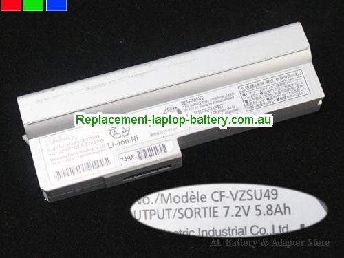 PANASONIC CF-R9JWANDR Battery 5800mAh, 5.8Ah 7.2V Sliver Li-ion