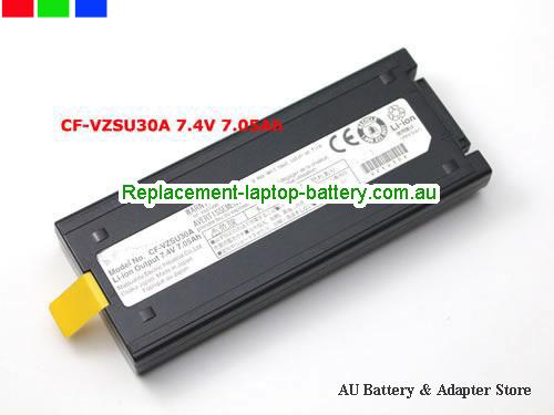 PANASONIC ToughBook CF-19F Battery 7650mAh, 7.65Ah 7.4V Black Li-ion