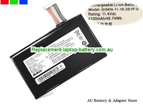 HASEE F117-F2K Battery 4100mAh, 46.74Wh 11.4V Black Li-Polymer