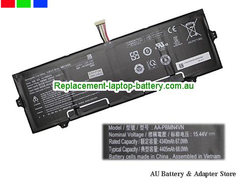 SAMSUNG Galaxy Book Pro NP950XDB Battery 4405mAh, 68Wh 15.44V Black Li-Polymer