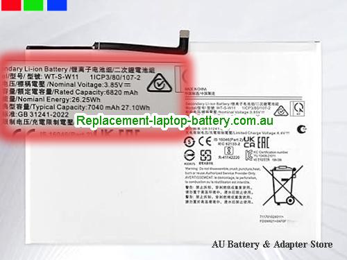 SAMSUNG Galaxy Tab A9 Battery 6820mAh, 26.25Wh 3.85V White Li-Polymer